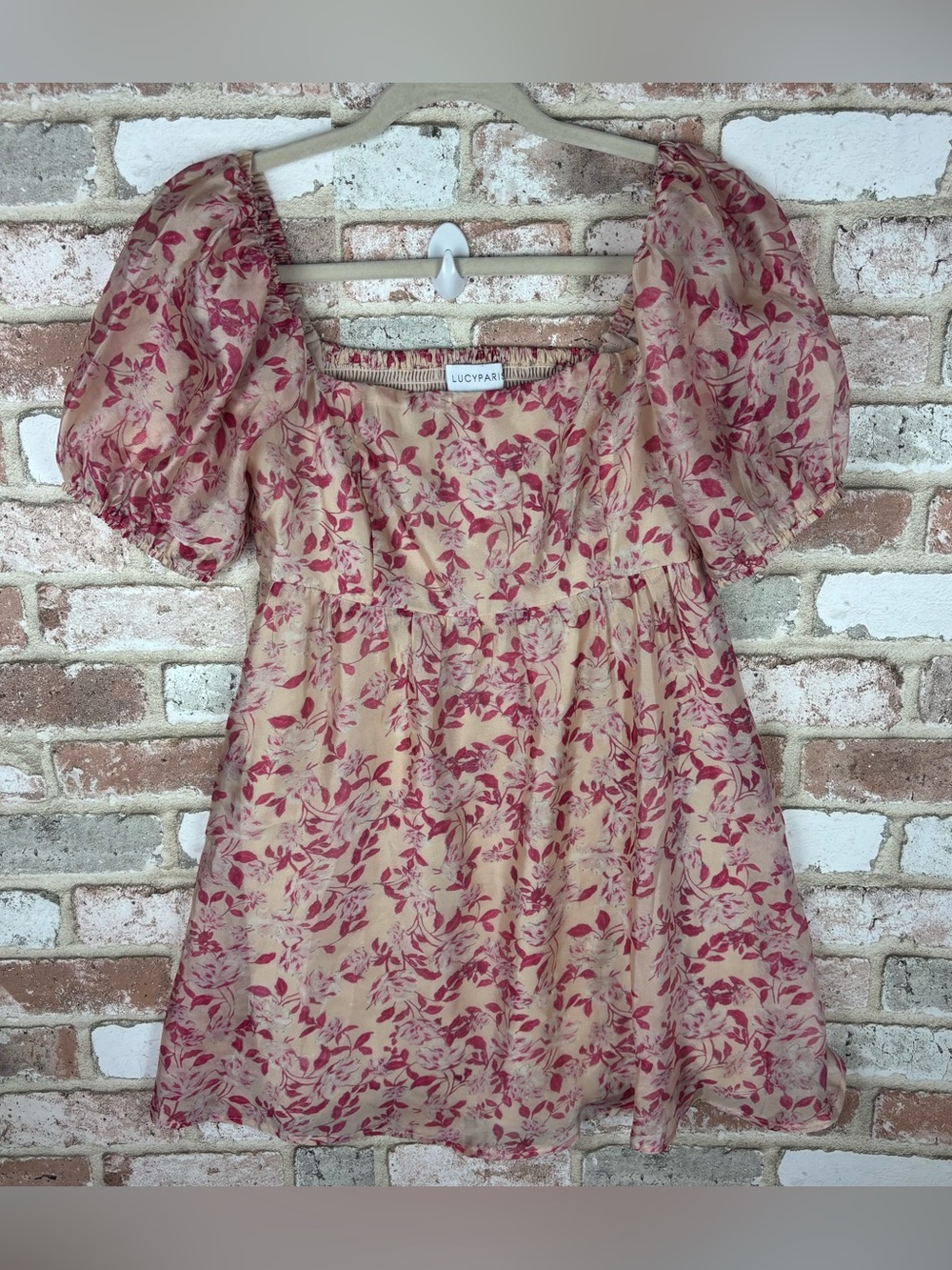 Lucyparis floral off the shoulder mini dress size small
